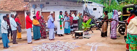 ಮಾರ್ಟಳ್ಳಿಯಲ್ಲಿ ಕ್ರೈಸ್ತರಿಂದ ಸಂಕ್ರಾಂತಿ ಆಚರಣೆ