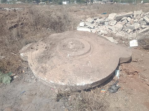 huge grinding stone discovered
