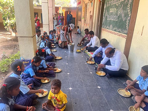 district koppal zp ceo rahul ratnam pandey visit school