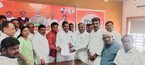 district koppal bjp district president basavaraj dadesgooru
