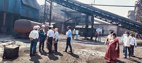 district koppal gas leak case officers visit factory