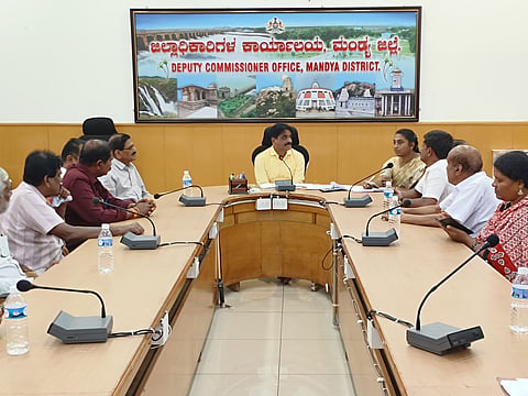 ADC Sivanandamurthy meeting Mandya