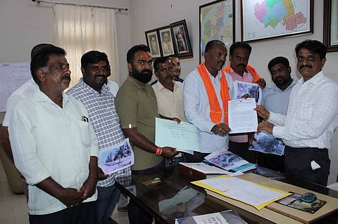 BJP workers submit petition to district administration Mandya