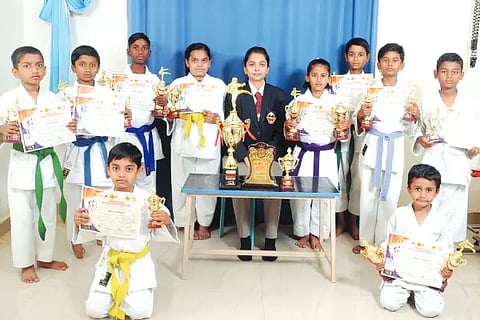 Byadagi Chillies Sports Club's achievement in Karate