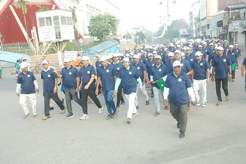Cereal procession in shivamogga