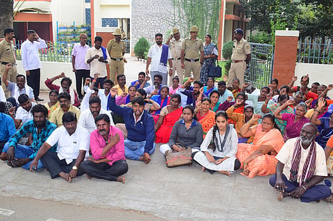 Dasamsa activists protest Mandya