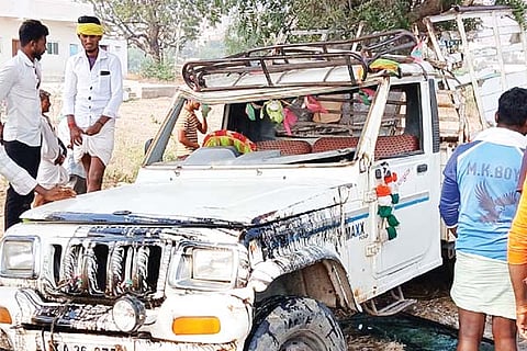 Devadurga Bolero vehicle Accident