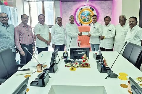 Donation of Rs. 35 thousand for the flower exhibition