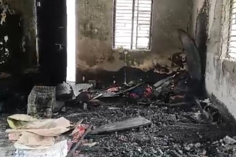 Fire Breaks Out at Deserted House