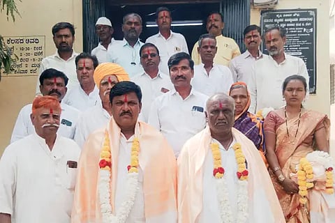 For Telagi PKPS, Sivananda is the president, Shidramappa Gowda is the vice president