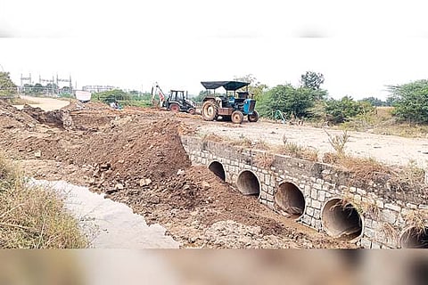 Huvinahadagali Morigeri bridge repair