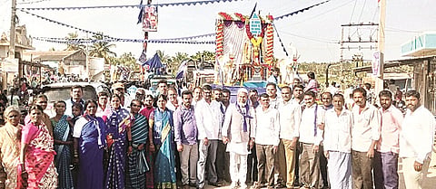 ಸಾಲಿಗ್ರಾಮದಲ್ಲಿ ಕೋರೆಗಾಂವ್ ಸ್ತಬ್ಧ ಚಿತ್ರಗಳ ಮೆರವಣಿಗೆ ಗಮನ ಸೆಳೆಯಿತು