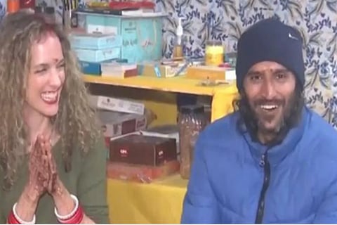 Indian Man Marries Greek Girlfriend At Maha Kumbh Mela