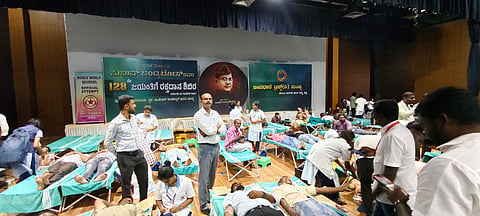 Jeevadhare Trust milestone in blood donation camp Mandya