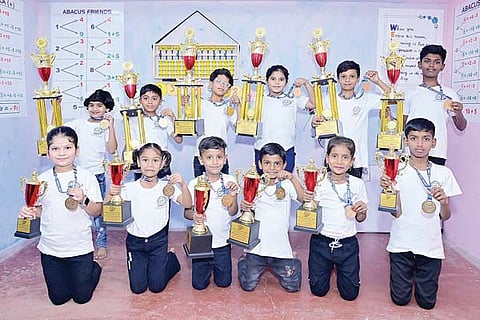 Kanakagiri Abacus Competition students