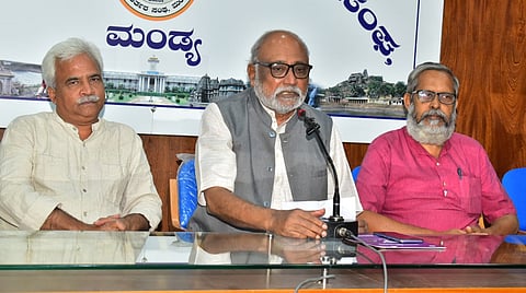 Karnataka Sangha press conference Mandya
