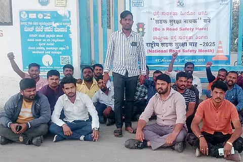 NTPC, Labour, Golasangi, Suspension, Fine, Coal, Manjunatha Bellada, Cylinder,