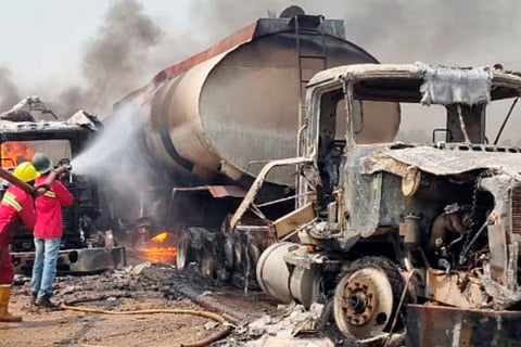 Petrol Tanker Explodes