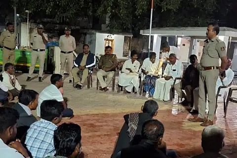 Police visit village to raise awareness about crime