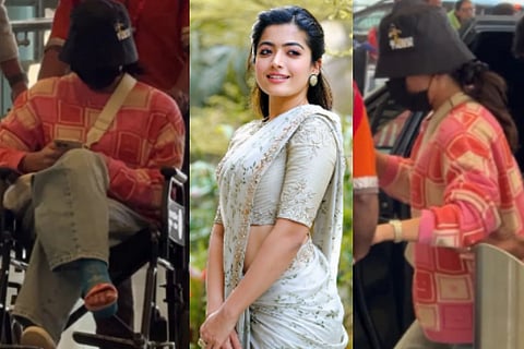 Rashmika Mandanna In A Wheelchair 