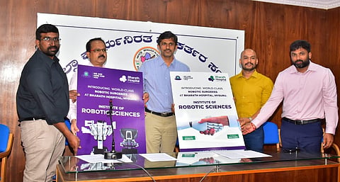 Robotic Surgeon Press Conference Mandya