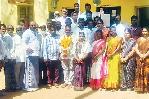 Unopposed election for Hamsabhavi Grampanchayat