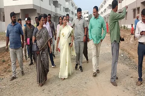mlc balkish baanu visit govindapura