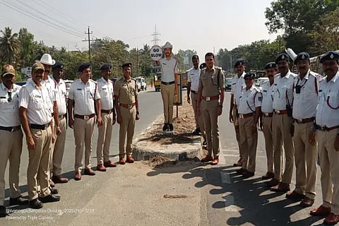 traffic police cutout
