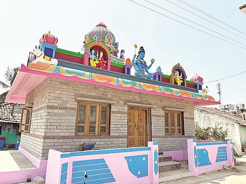 ಲೋಕಾರ್ಪಣೆಗೆ ಸಿದ್ಧವಾಗಿರುವ ಬಸವೇಶ್ವರ ದೇವಾಲಯ.