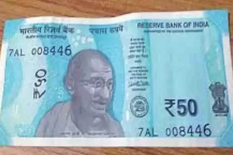 50 Rupee note