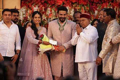 Actor Dali Dhananjaya-Dhanyatha's wedding held in Mysore
