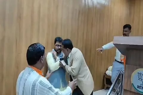 BJP Workers Fight