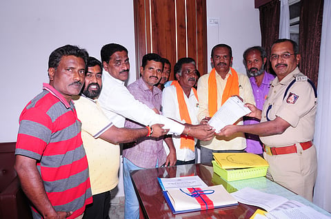 BJP submits appeal to ASP Mandya