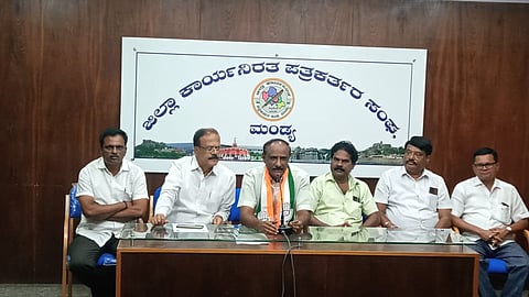 Congress District President Press Conference Mandya