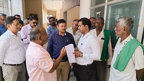 DC visits Taluk office Mandya
