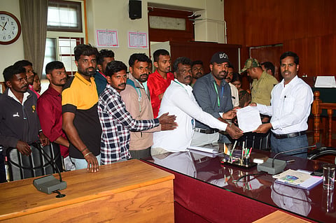 Demand payment of arrears Mandya