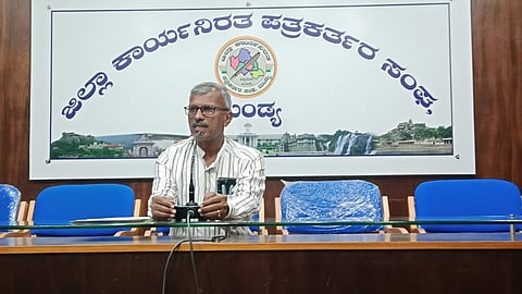 Gopanahalli villagers press conference Mandya
