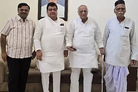 PANCHAMASALI LEADER VISIT M B PATIL