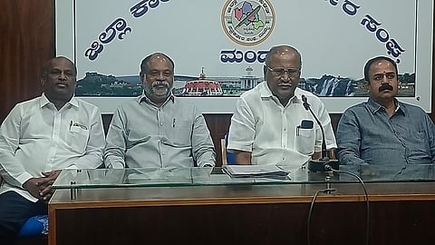 Press conference of JDS former MLA Mandya