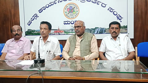 Press conference on speech competition Mandya
