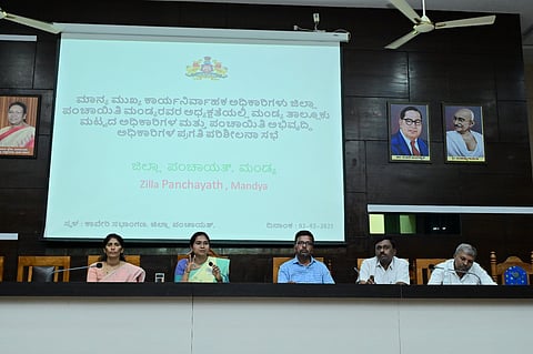 Progress review meeting Mandya