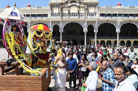 Ratha Saptami in the mysore palace premises