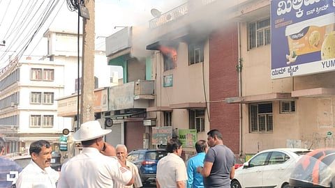 Short circuit Fire breaks out in a house in Mysore