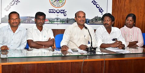 Union of Folk and Street Drama Troupes press conference Mandya