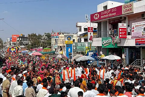Valmiki Maharshi statue procession