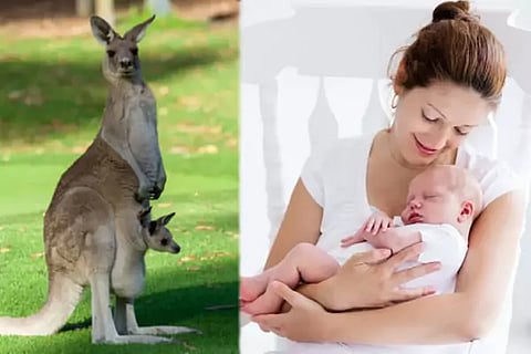 Holding Baby Like Kangaroo