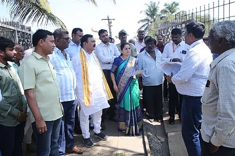 mla mahesh visit