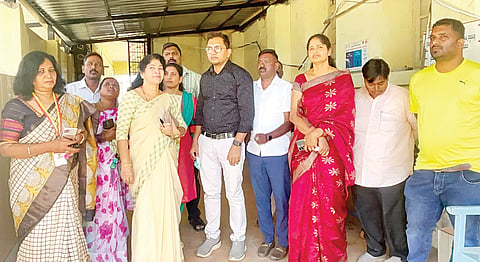 ನಗರ ಕಾಂಗ್ರೆಸ್ ಸಮಿತಿಯಿಂದ ಆಸ್ಪತ್ರೆ ಪರಿಶೀಲನೆ