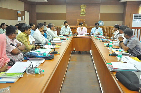 district koppal tobaco meeting dc naleen athul officials