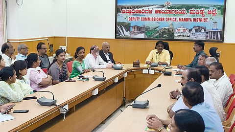 ADC Sivanandamurthy meeting Mandya